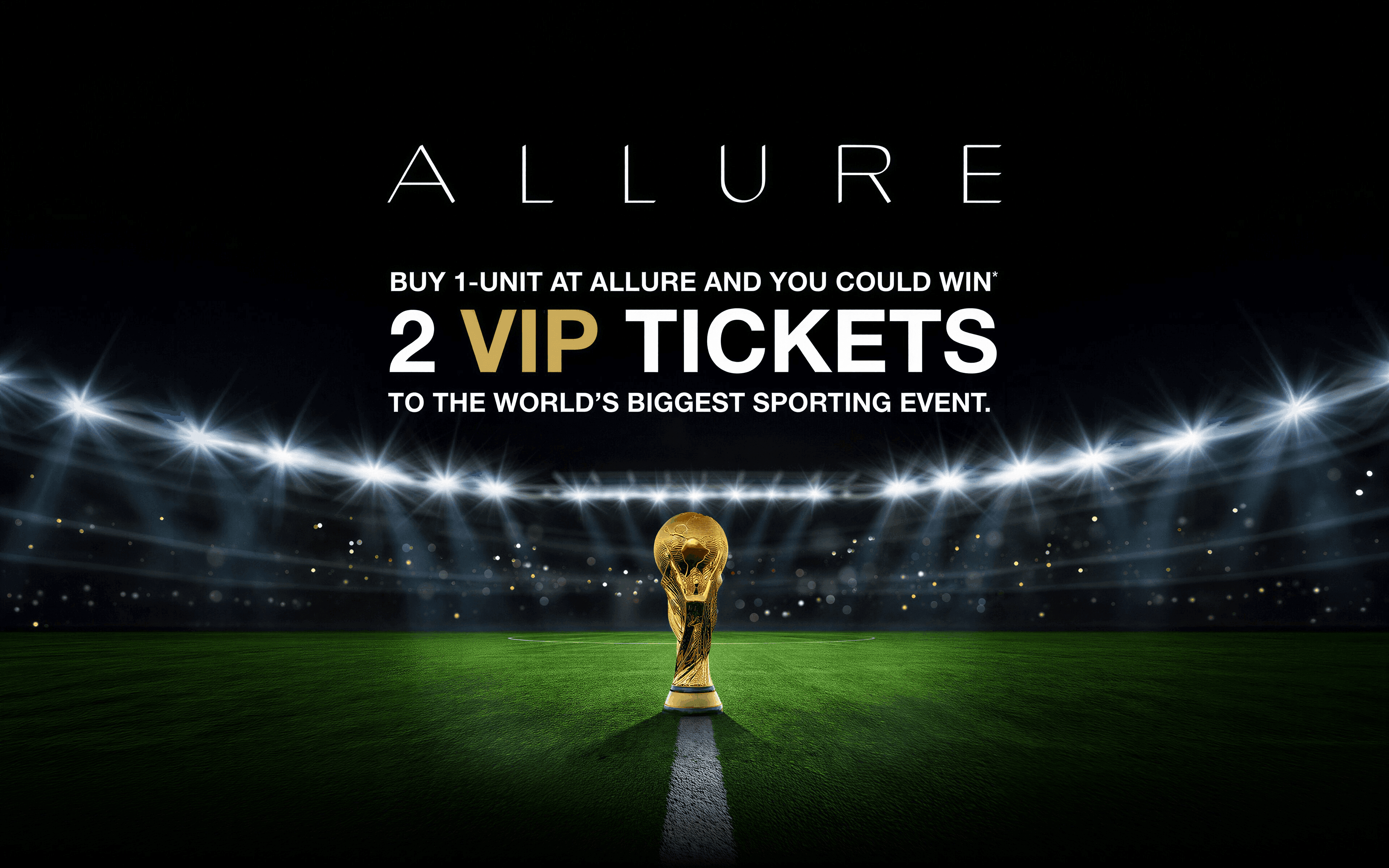 Allure FIFA campaign promotion banner