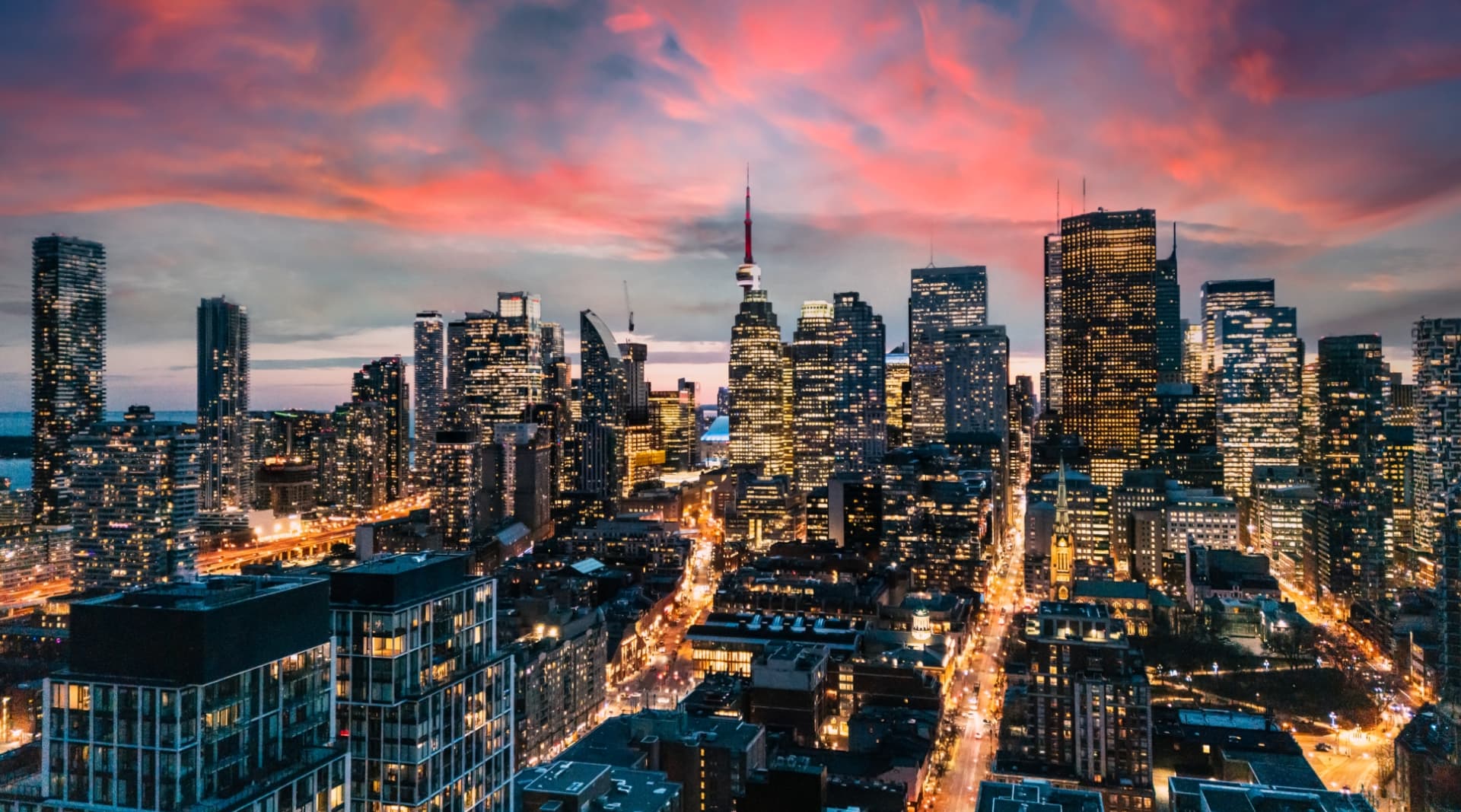 Allure night city view